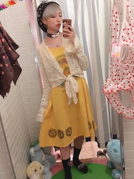 「M.Y.O.B（エム.ワイ.オー.ビー）のアイテム（ハンチング/ベレー帽）」を使った、🐨夏🐨さん（レディース・157cm）の夏コーディネート