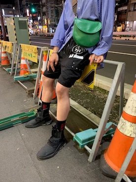 「M.Y.O.B（エム.ワイ.オー.ビー）のアイテム（パンツ）」を使った、shoutaboyさん（メンズ・178cm）の秋コーディネート
