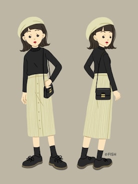 fishさん(レディース・157cm)の春コーディネート