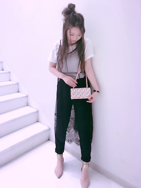 「Samantha Thavasa Petit Choice（サマンサタバサ　プチチョイス）のアイテム（財布/小物）」を使った、Ⓜ︎🅰Ⓜ︎ℹ︎さん（レディース・159cm）の春コーディネート