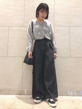 「CONVERSE TOKYO（コンバーストウキョウ）のアイテム」を使った、risaさん（レディース・162cm）の秋コーディネート