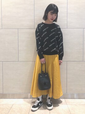 「CONVERSE TOKYO（コンバーストウキョウ）のアイテム」を使った、risaさん（レディース・162cm）の冬コーディネート