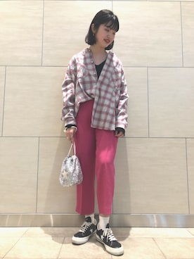 「CONVERSE TOKYO（コンバーストウキョウ）のアイテム」を使った、risaさん（レディース・162cm）の冬コーディネート