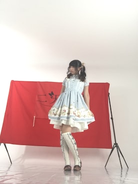「BABY, THE STARS SHINE BRIGHT」｜「アイテム（レッグウェア）」を使った、二天一龍 満天姫しぇりさん（レディース・162cm）の秋コーディネート