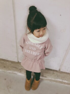 s.mamaさん（キッズ・100cm）の冬コーディネート