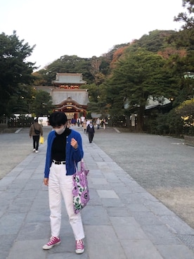 「DOT & STRIPE（ドットアンドストライプ）のアイテム」を使った、きょんさん（レディース・163cm）の秋コーディネート