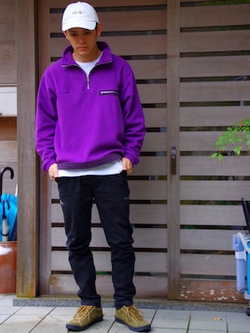 「BAL（バル）のアイテム（帽子）」を使った、らんさん（メンズ・171cm）の秋コーディネート