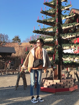 「ETHNOTEK（エスノテック）のアイテム」を使った、MKさん（レディース・165cm）の冬コーディネート