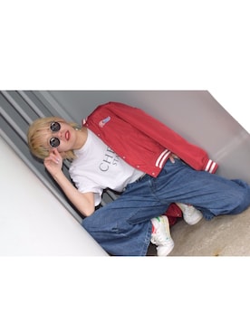 「アイテム（ピアス（両耳用））」を使った、れいにゃんོさん（レディース・158cm・20代）の秋コーディネート