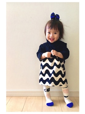 「Handmade（ハンドメイド）のアイテム（スカート、ブラック系）」を使った、ⳮeRiⳮさん（レディース・155cm）の冬コーディネート