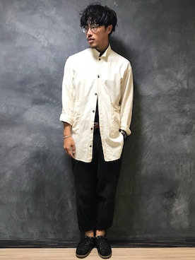 「Scye（サイ）のアイテム（Tシャツ/カットソー）」を使った、まきたく@休止中さん（メンズ・171cm）の秋コーディネート