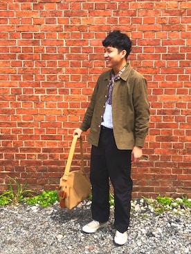 「平成最後のWEARISTAセンバツ」｜「アイテム（カバーオール）」を使った、ばしゃさん（メンズ・165cm）の春コーディネート