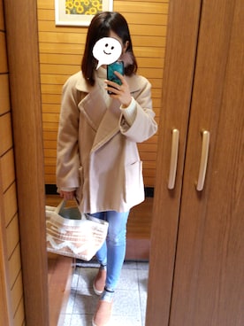 「スナイデル」｜「アイテム（その他アウター）」を使った、miyuuuさん（レディース・156cm）の冬コーディネート