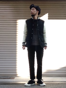 「CIAOPANIC TYPY（チャオパニックティピー）のアイテム（シューズ）」を使った、kiyoshiさん（メンズ・170cm）の冬コーディネート