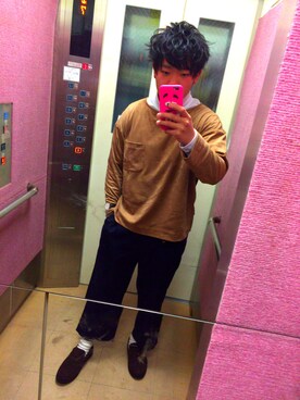 RYOKEI*プチプラさん(メンズ・162cm)の春コーディネート