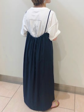 「アイテム（ワンピース/ドレス）」を使った、Minaさん（レディース・153cm・10代）の夏コーディネート