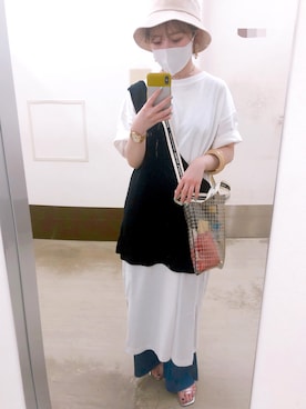 「アイテム（ワンピース/ドレス）」を使った、Minaさん（レディース・153cm・10代）の夏コーディネート