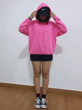 「H&M（エイチ・アンド・エム）のアイテム（モッズコート）」を使った、Euniさん（レディース・170cm）の冬コーディネート