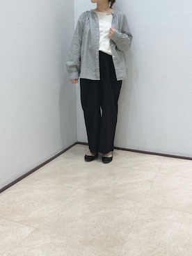 「小花柄」｜「アイテム（バレエシューズ）」を使った、kanaさん（レディース・155cm）の春コーディネート
