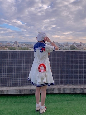 「lolitafashion」｜「アイテム（ハンチング/ベレー帽）」を使った、澪さん（レディース・163cm）の冬コーディネート