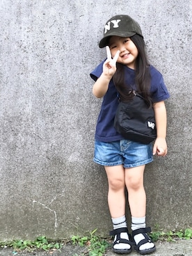 「bach（バッハ）のアイテム」を使った、hanamenさん（キッズ・90cm）の秋コーディネート