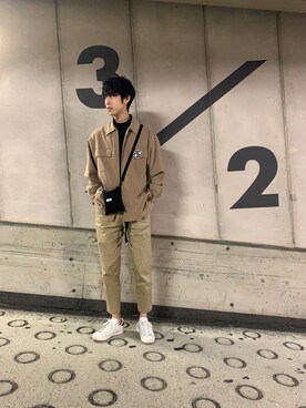 「Gosha Rubchinskiy（ゴーシャラブチンスキー）のアイテム（ジャケット/アウター）」を使った、kaito kageyamaさん（メンズ・176cm）の春コーディネート