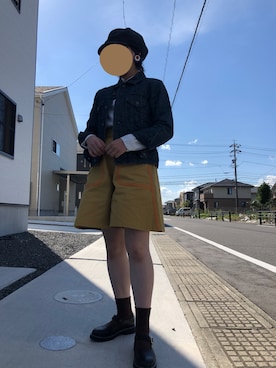 「アイテム（キャスケット）」を使った、NOAさん（レディース・156cm・10代）の秋コーディネート