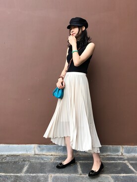 「DEICY（デイシー）のアイテム（キャップ）」を使った、微博@chirldrensdayさん（レディース・174cm）の夏コーディネート