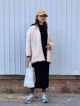 微博@chirldrensdayさん(レディース・174cm)の冬コーディネート