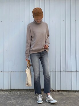 微博@chirldrensdayさん（レディース・174cm）の春コーディネート