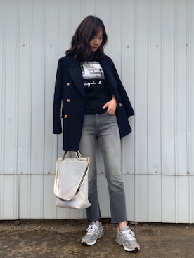 微博@chirldrensdayさん（レディース・174cm）の春コーディネート