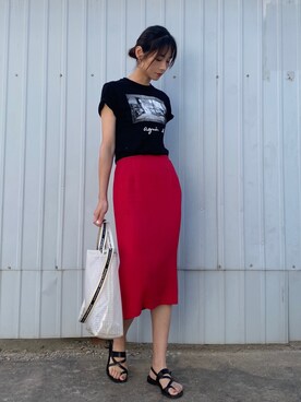 微博@chirldrensdayさん(レディース・174cm)の夏コーディネート