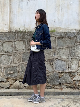 微博@chirldrensdayさん（レディース・174cm）の秋コーディネート