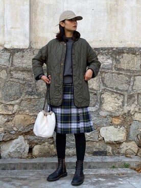 微博@chirldrensdayさん（レディース・174cm）の冬コーディネート