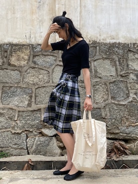 微博@chirldrensdayさん（レディース・174cm）の夏コーディネート