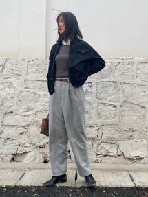 【美品 8.6万】45R ニットコーデュロイの908チロリアンコート ロング丈 極美品✨45R ニットコーデュロイの908チロリアンコート ロング