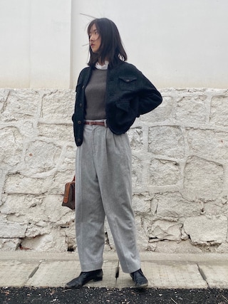 ニットコーデュロイの908チロリアンジャケットを使った人気