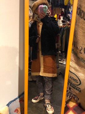 「SASQUATCHfabrix.（サスクワァッチファブリックス）のアイテム」を使った、piipinnacleさん（レディース・145cm）の春コーディネート