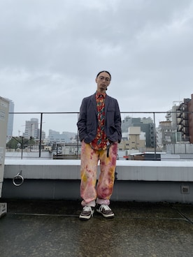 「OLIVER PEOPLES」｜「アイテム（ジャケット/アウター）」を使った、内山   和輝さん（メンズ・165cm）の冬コーディネート