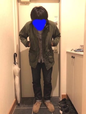 「JAPAN BLUE JEANS」｜おさかなさんさん（メンズ・167cm）の秋コーディネート