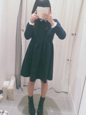 みずまるさん（レディース・166cm）の冬コーディネート