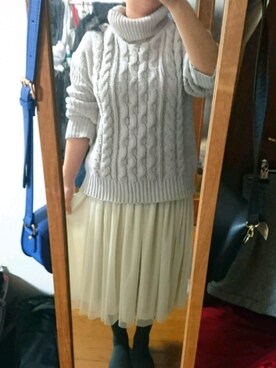 「mighty original（マイティーオリジナル）のアイテム」を使った、おとぎばなしさん（レディース・156cm）の冬コーディネート