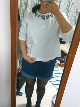 「Panamaboy（パナマボーイ）のアイテム（パンツ）」を使った、おとぎばなしさん（レディース・156cm）の春コーディネート