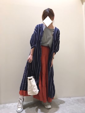 「スタイリング」｜「アイテム（その他）」を使った、m i oさん（レディース・160cm）の夏コーディネート