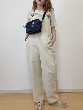 「ラフスタイル」｜「アイテム（オールインワン・サロペット）」を使った、○Saya○さん（レディース・158cm）の夏コーディネート