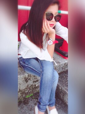 「byblos（ビブロス）のアイテム」を使った、Mさん（レディース・155cm）の夏コーディネート