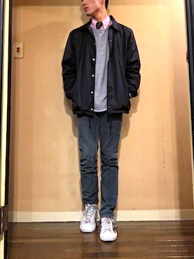 「NIEL BARETT（二ールバレット）のアイテム」を使った、yusukeさん（メンズ・178cm）の冬コーディネート