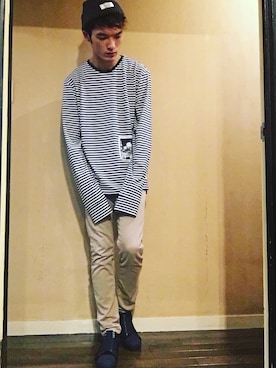 「DIESEL（ディーゼル）のアイテム（T Shirts、その他）」を使った、yusukeさん（メンズ・178cm）の夏コーディネート