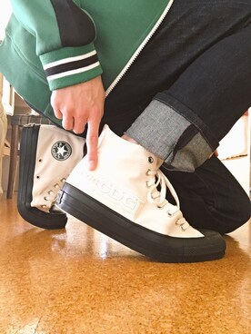 「チャックテイラー」｜「アイテム（ジャージ）」を使った、yusukeさん（メンズ・178cm）の秋コーディネート