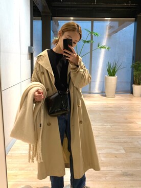 「flower（フラワー）のアイテム（パンツ）」を使った、りっぴーさん（レディース・154cm）の秋コーディネート